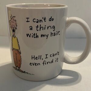 Hallmark White‎ Mug with Black Text and Cartoon